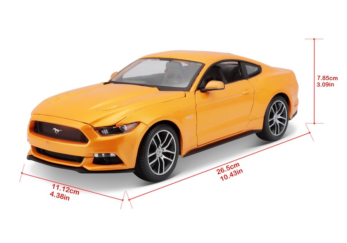 Maisto Ford Mustang 2015 Oranžový 1:18