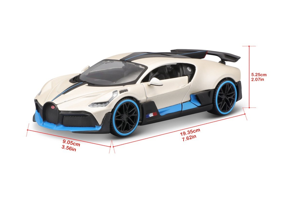Maisto Bugatti Divo, metal bílá 1:24