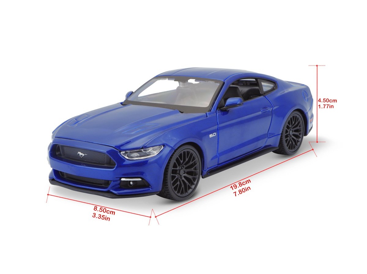 Maisto Ford Mustang GT 2015 Modrý 1:24