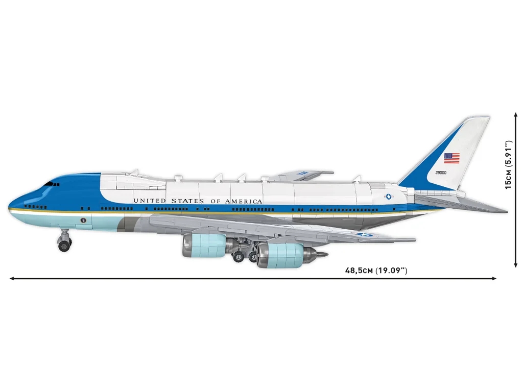 Cobi 26610A Boeing 747 Air Force One, 1:144, 1088 kostek