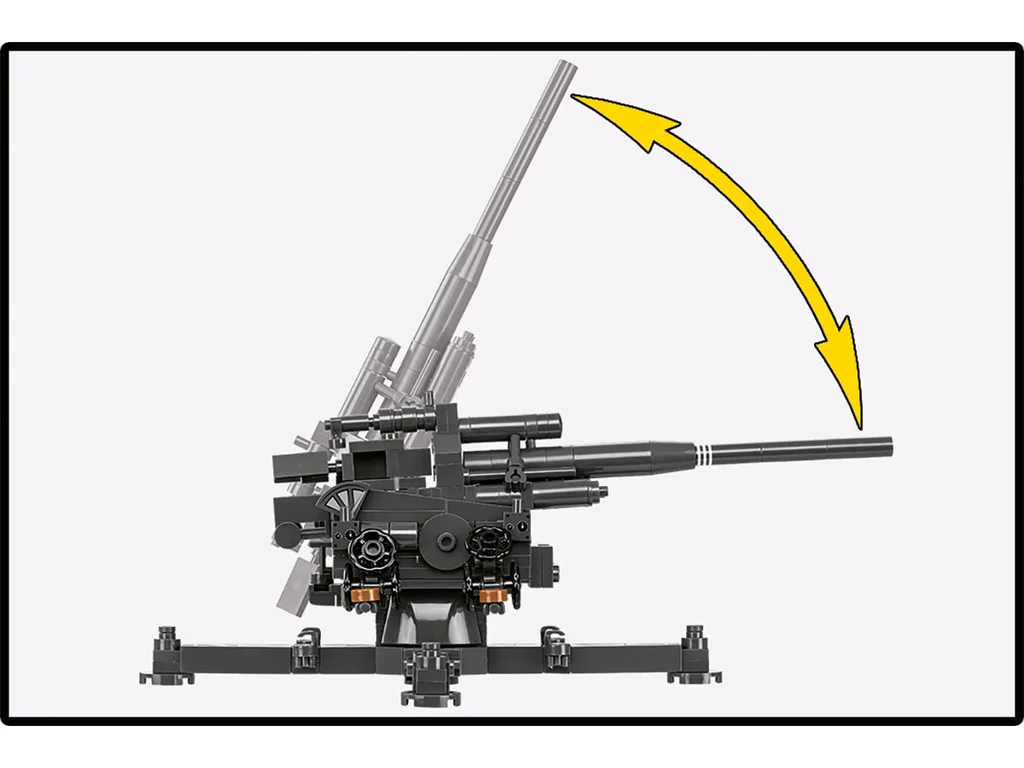 Cobi 3142 II WW 10,5 cm Flak 39, 1:35, 339 k, 2 f