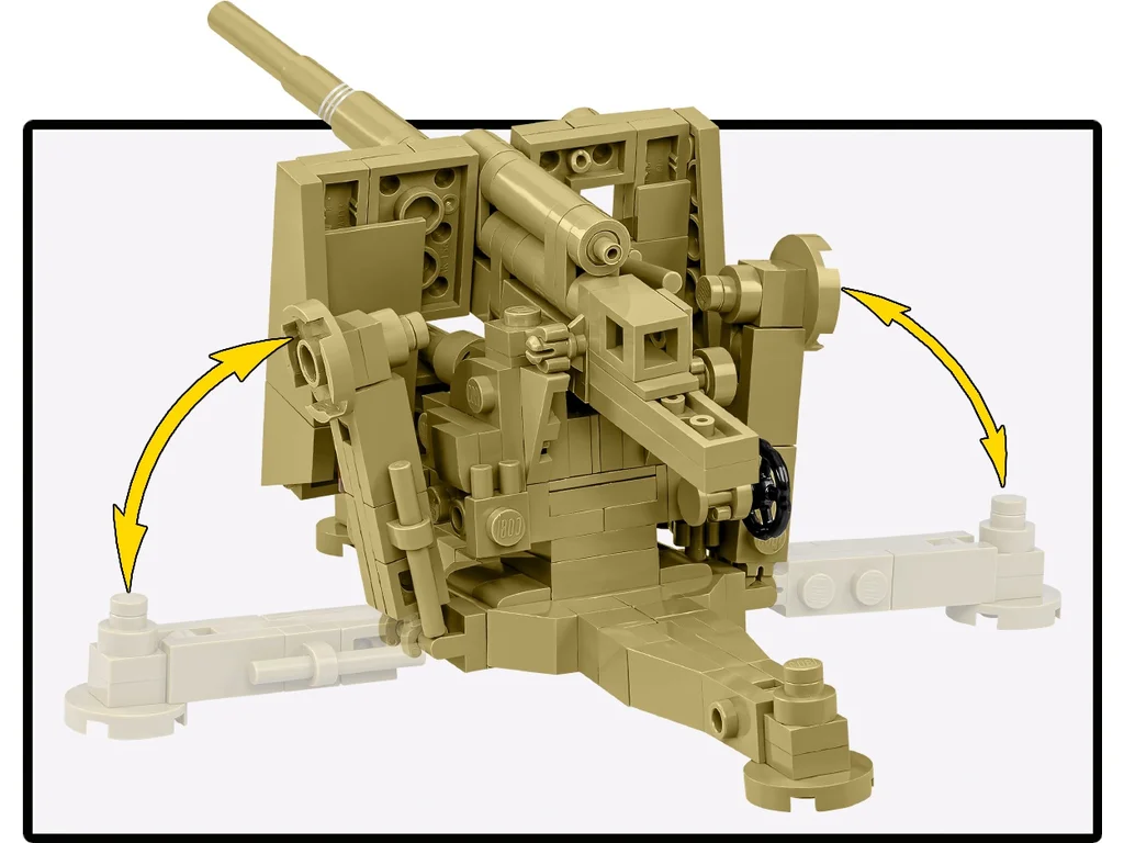 Cobi 3141 II WW 8,8 cm Flak 18, 1:35, 232 k, 1 f