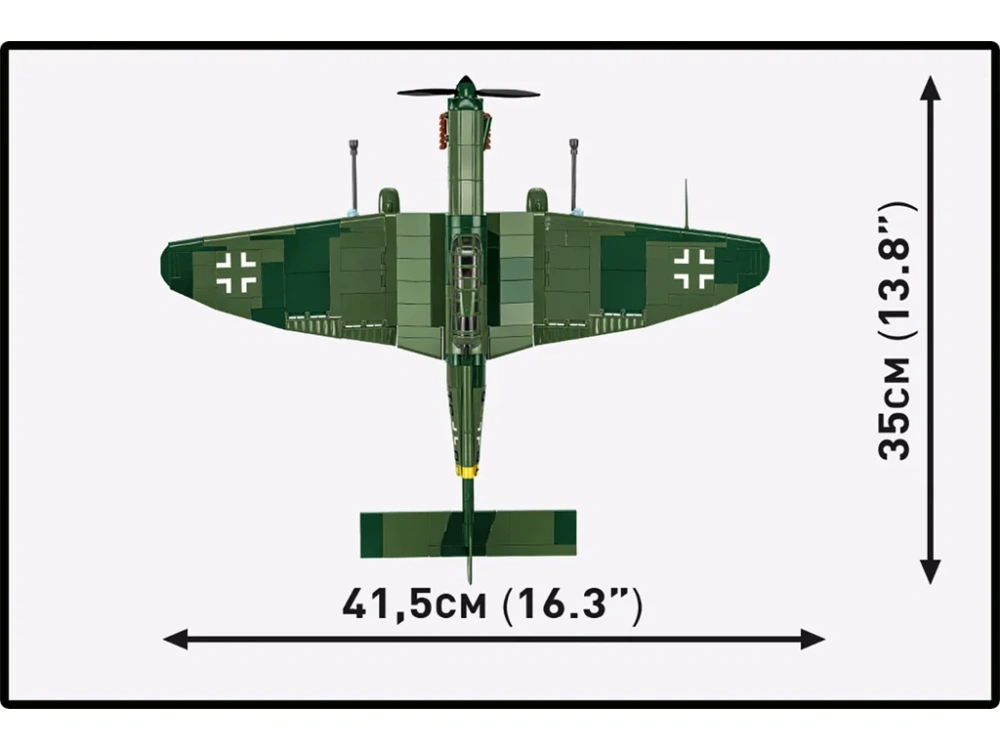 Cobi 5767 II WW Junkers JU 87G-2 STUKA, 1:32, 571 kostek, 2 figurky