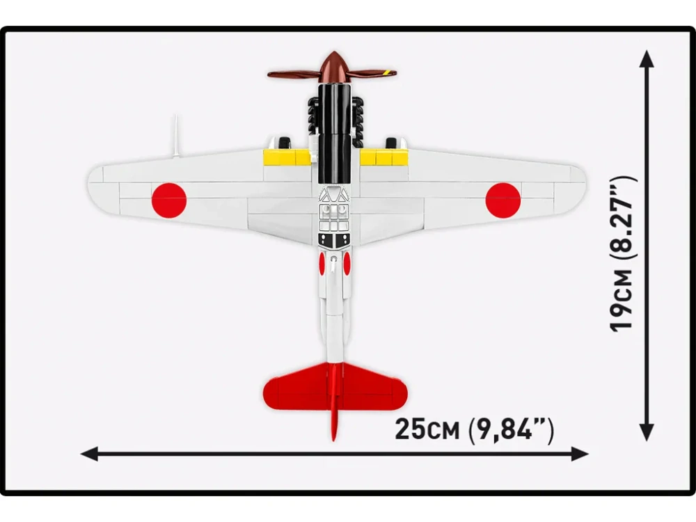 Cobi 5872 II WW Kawasaki Ki-61 Hien, 1:48, 141 kostek