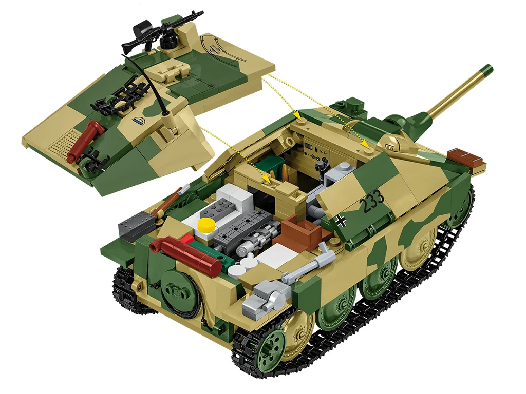 Cobi 2670 II WW Jagdpanzer 38(t) CHWAT (Odvážlivec), 1:28, 731 kostek