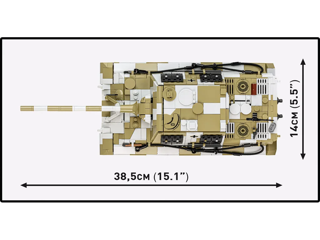 Cobi 2674 II WW Panzerjäger TIGER Ausf. B JAGDTIGER 1:28, 1371 kostek