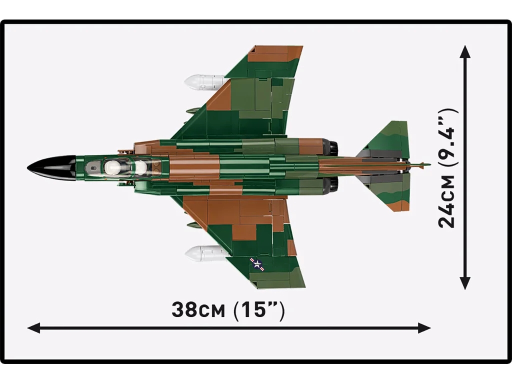 Cobi 2427 Vietnam War F-4C Phantom II, 1:48, 738 kostek