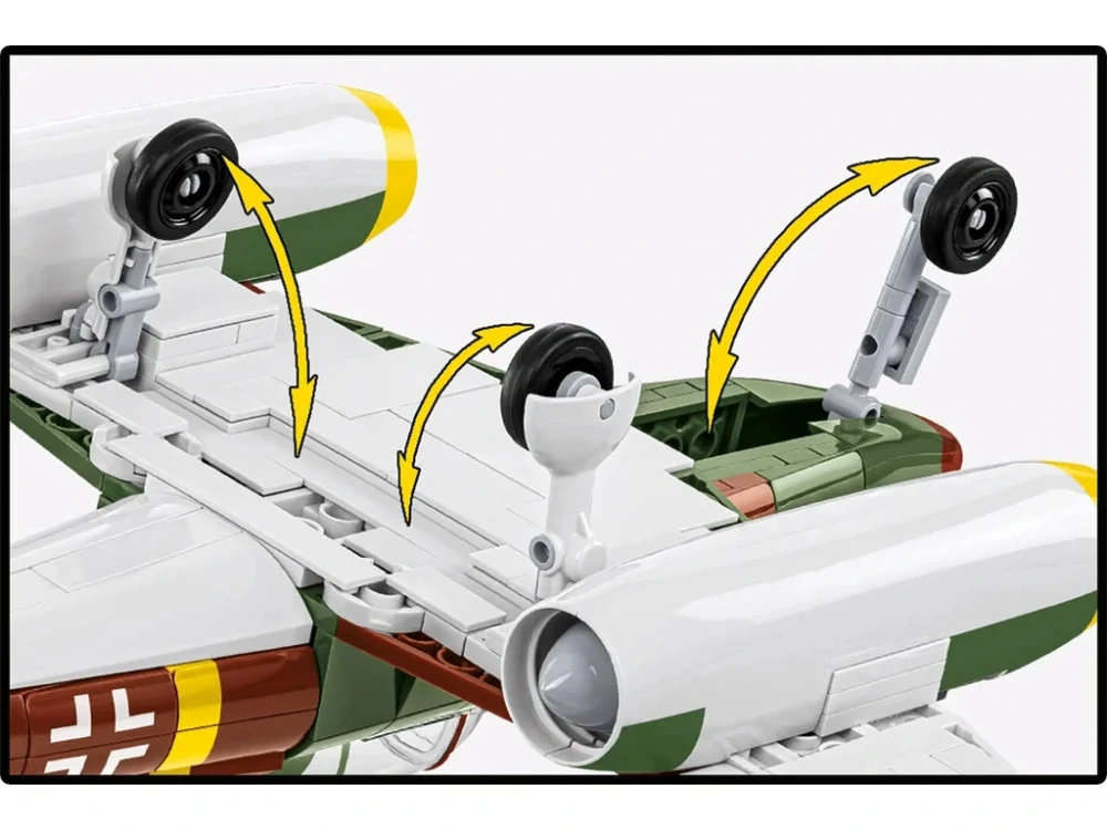 Cobi 5776 II WW Messerschmitt Me 262A-1a "Schwalbe", 1:32, 505 kostek