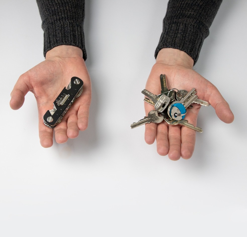 Organizér na klíče, modrý