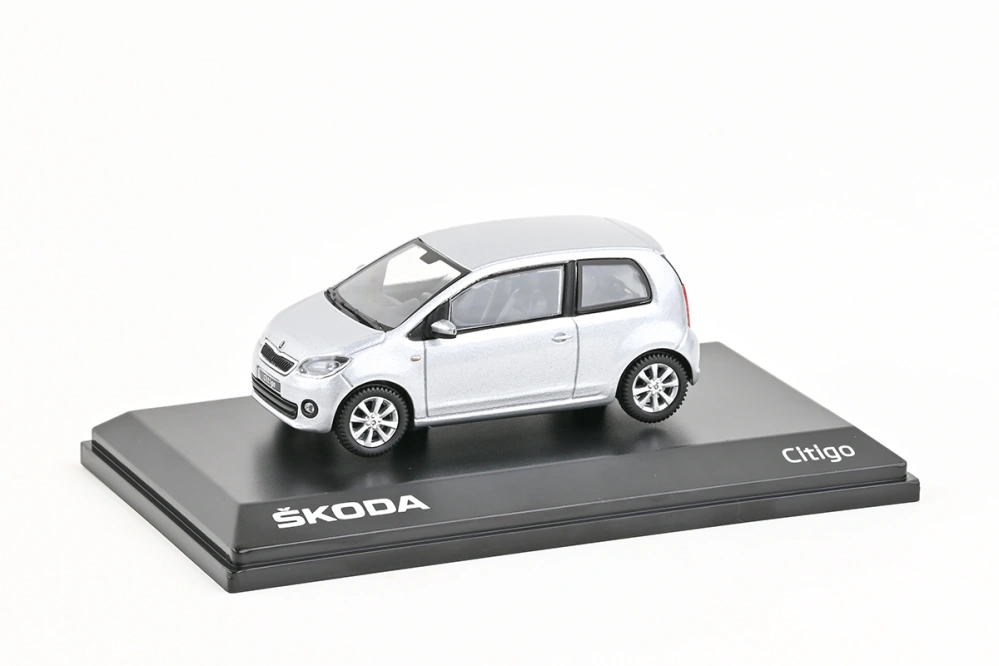 Abrex Škoda Citigo 3dveřové (2011) Stříbrná Brilliant Metalíza 1:43