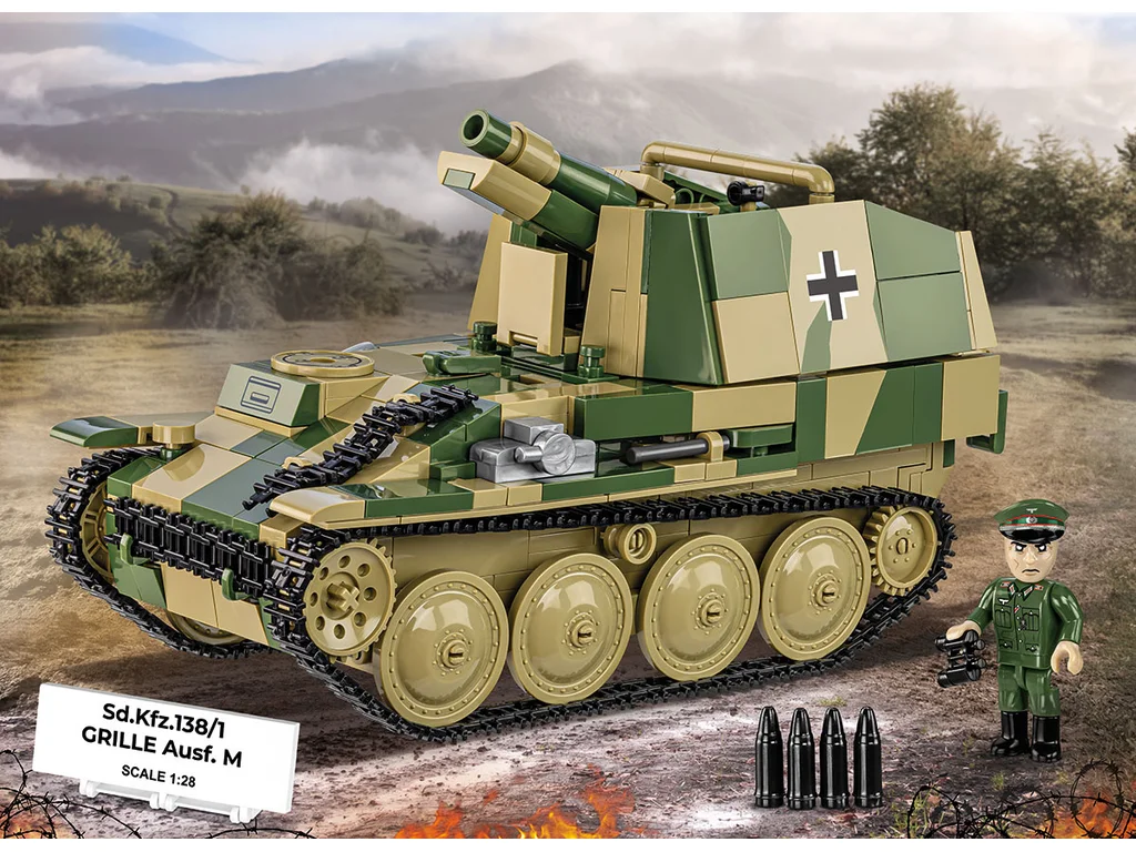 Cobi 2665 II WW Sd.Kfz. 138/1 Grille Ausf. M, 1:28, 720 kostek