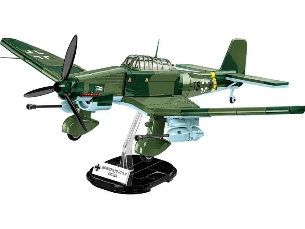 Cobi 5767 II WW Junkers JU 87G-2 STUKA, 1:32, 571 kostek, 2 figurky