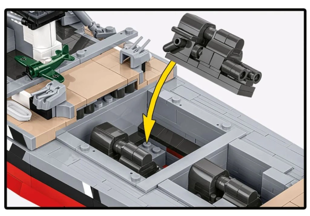 Cobi 4860 II WW Battleship Bismarck, 1:300, 3204 kostek
