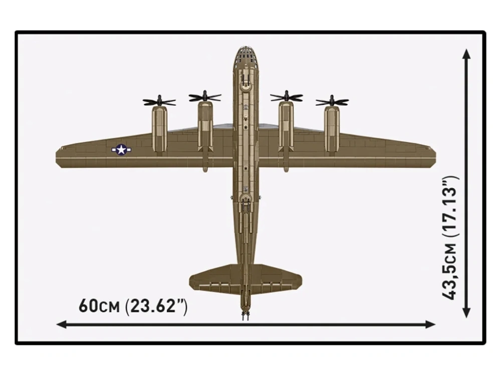 Cobi 5774 II WW Boeing B-29 Superfortress, 1:72, 1074 kostek