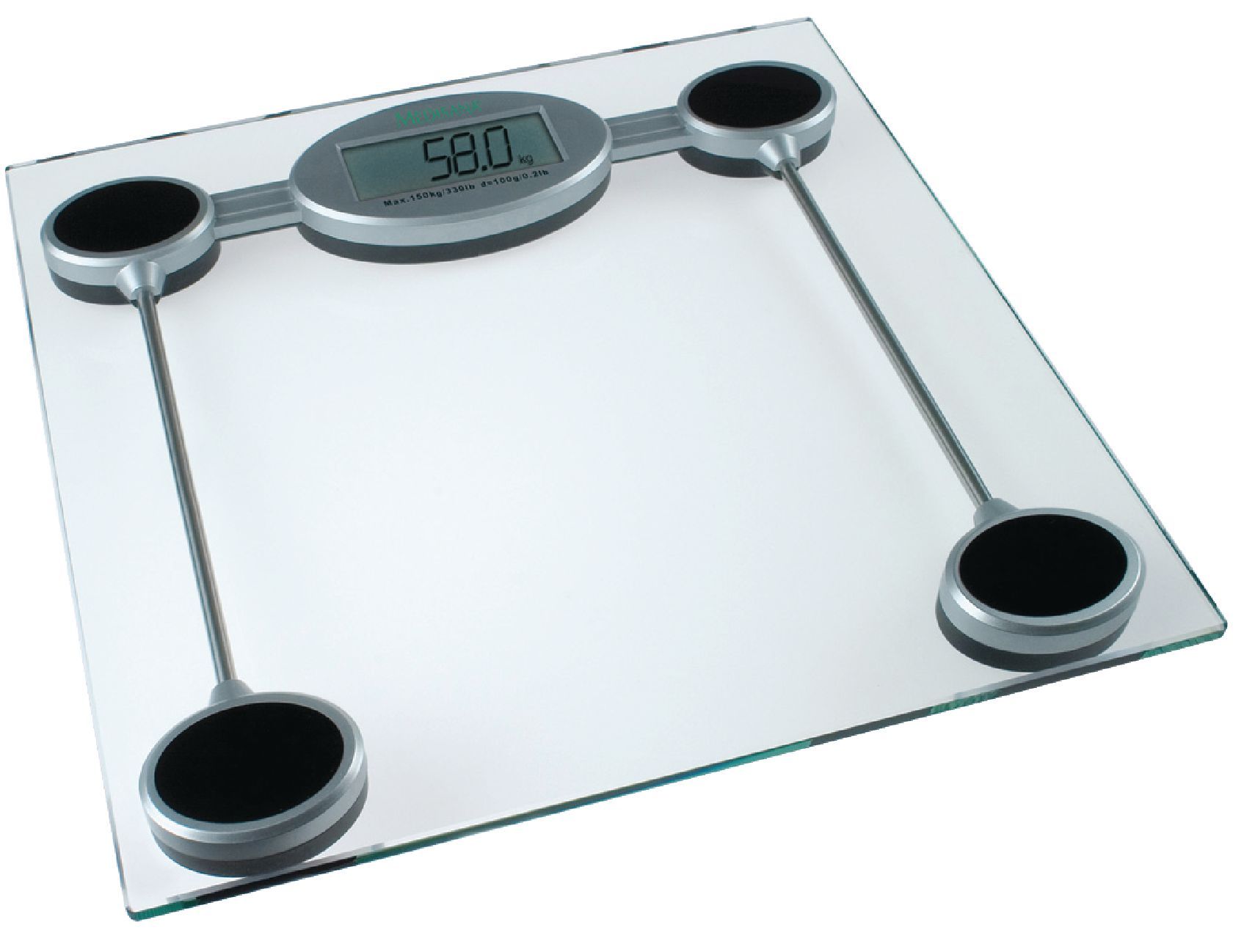 Osobní skleněná váha PSW Medisana 150 kg