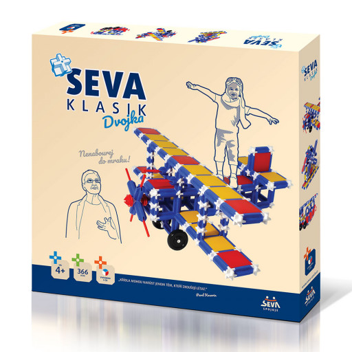Stavebnice Seva Klasik Dvojka. 366 dílků