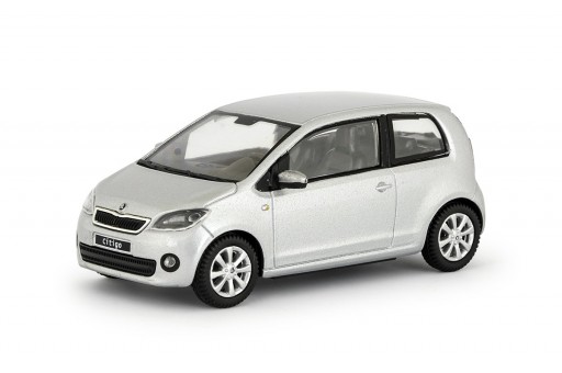 Abrex Škoda Citigo 3dveřové (2011) Stříbrná Brilliant Metalíza 1:43
