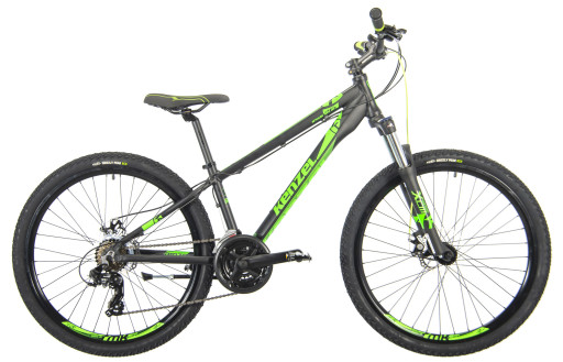 Kenzel Shade SF26 Junior Horské kolo 2026, černo-zelené (rám 15")