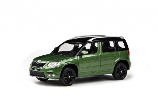 Abrex Škoda Yeti FL (2013) Zelená Cosmic Metalíza 1:43
