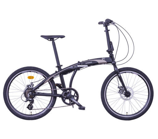 LIBERTY Skládací kolo HYPERION 7spd 24" 2026 černé, Brzdy ARTEC mechanic