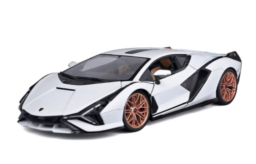 Bburago Lamborghini Sián FKP 37 White/Black 1:18