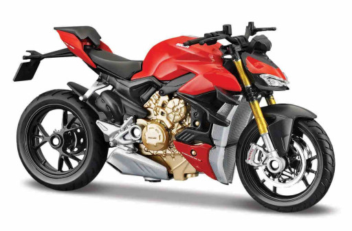 Maisto Ducati Super Naked V4 S, Červená 1:18