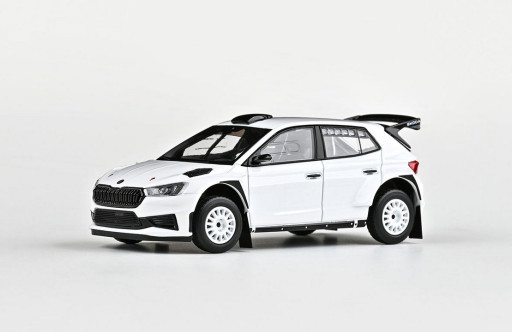 Abrex Škoda Fabia IV RS Rally2 (2022) Šotolinová kola 1:43 - Bílá