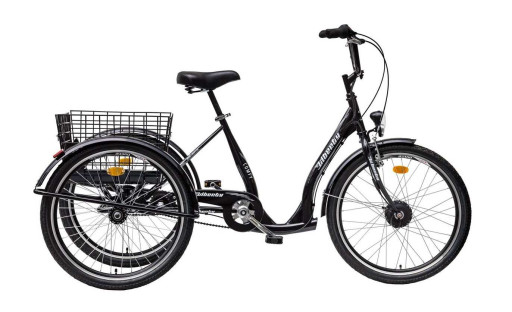 Liberty e-COMFY e-trojkolka 24" 3spd. 2026 antracitová 36V 10,4Ah, barevný displej