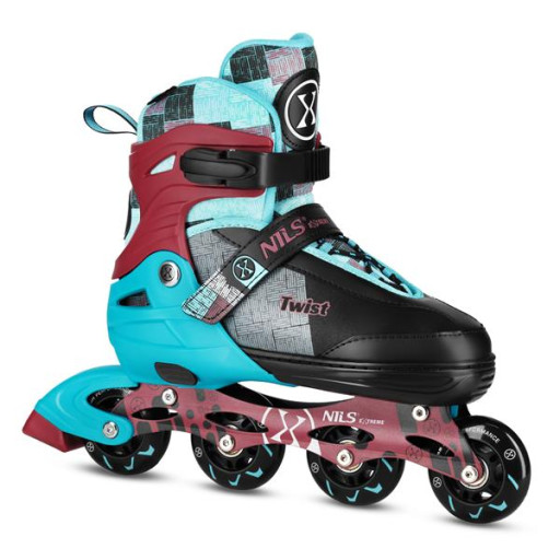 Kolečkové brusle NILS Extreme NA13810 modré vel.L (39-42)