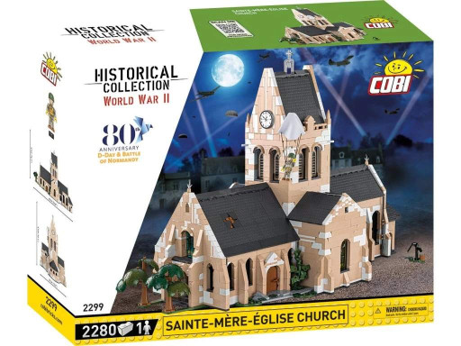Cobi 2299 II WW Kostel Sainte-Mere-Eglise D-DAY, 2280 kostek