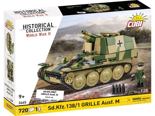 Cobi 2665 II WW Sd.Kfz. 138/1 Grille Ausf. M, 1:28, 720 kostek