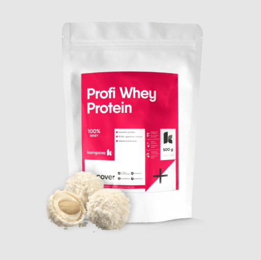 Kompava Profi WHEY Protein, raffaelo, 500g