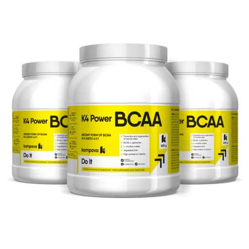 Kompava K4 Power BCAA, kiwi, 3x400 g
