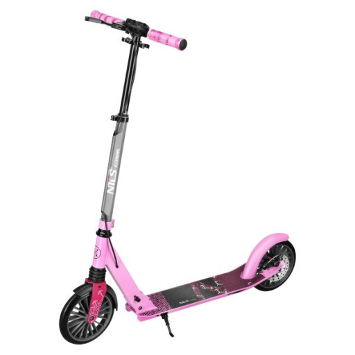Skládací koloběžka NILS Extreme HM806 LUMIA, růžová, nostnot 100 kg