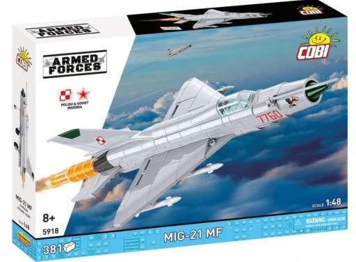 Cobi 5918 MIG-21 MF (Polsko / SSSR), 1:48, 381 kostek