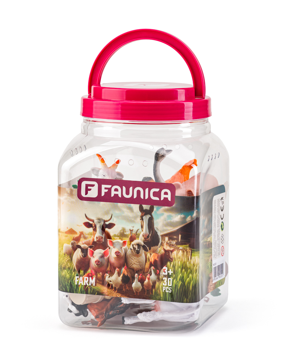 Zvířátka figurky sada v MEGA tubě - Farma