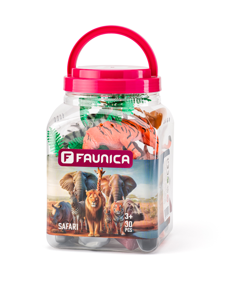Zvířátka figurky sada v MEGA tubě - Safari