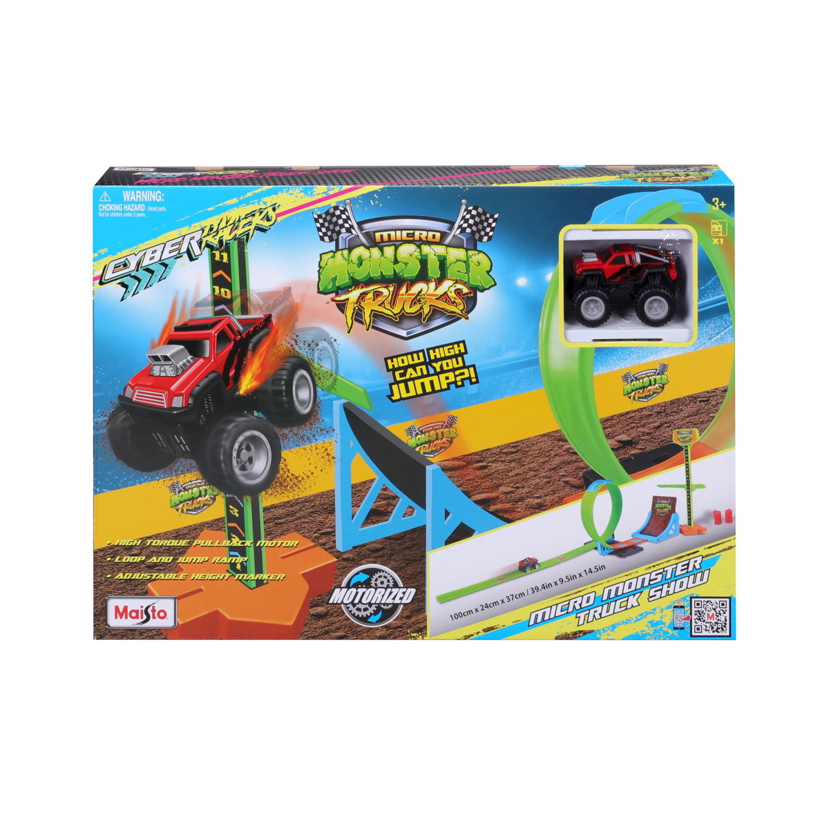 Maisto - Cyber Racers set, Play set - Micro Monster Truck Show