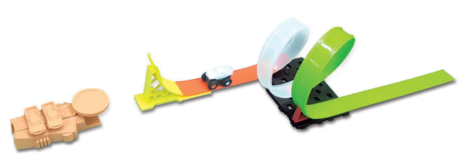 Maisto - Cyber Racers set, Micro Monster spin and smash