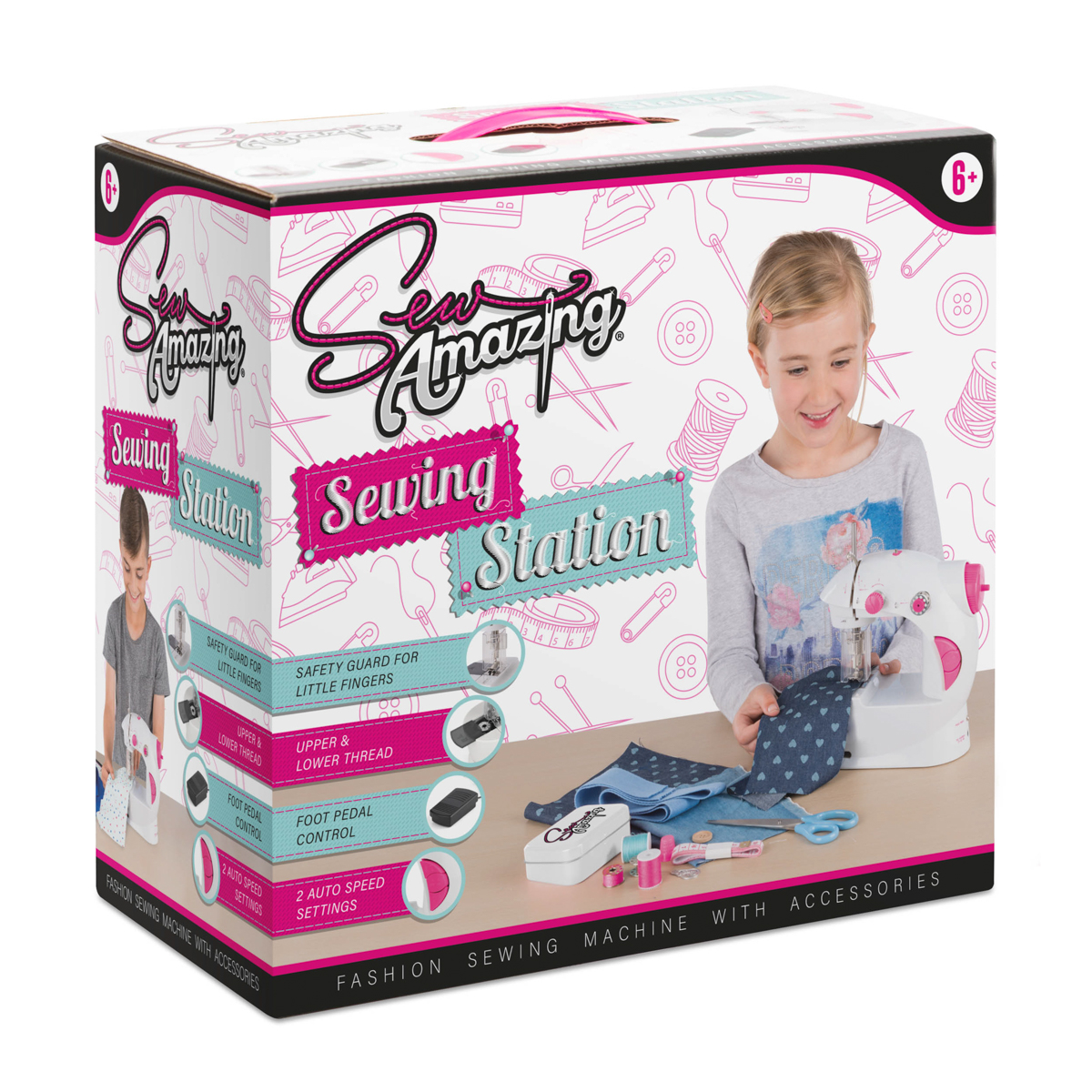 Profi šicí stroj s příslušenstvím 21x12,5x20 cm