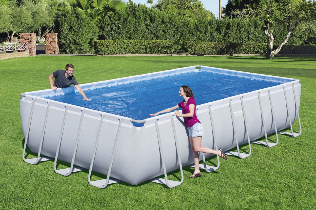 Solární plachta na bazén 7,03m x 3,36m Flowclear