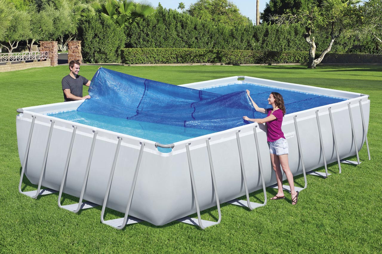 Solární plachta na bazén 7,03m x 3,36m Flowclear