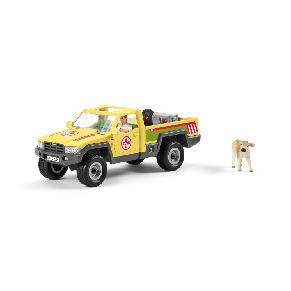 Záchranné terénní auto s veterinářem