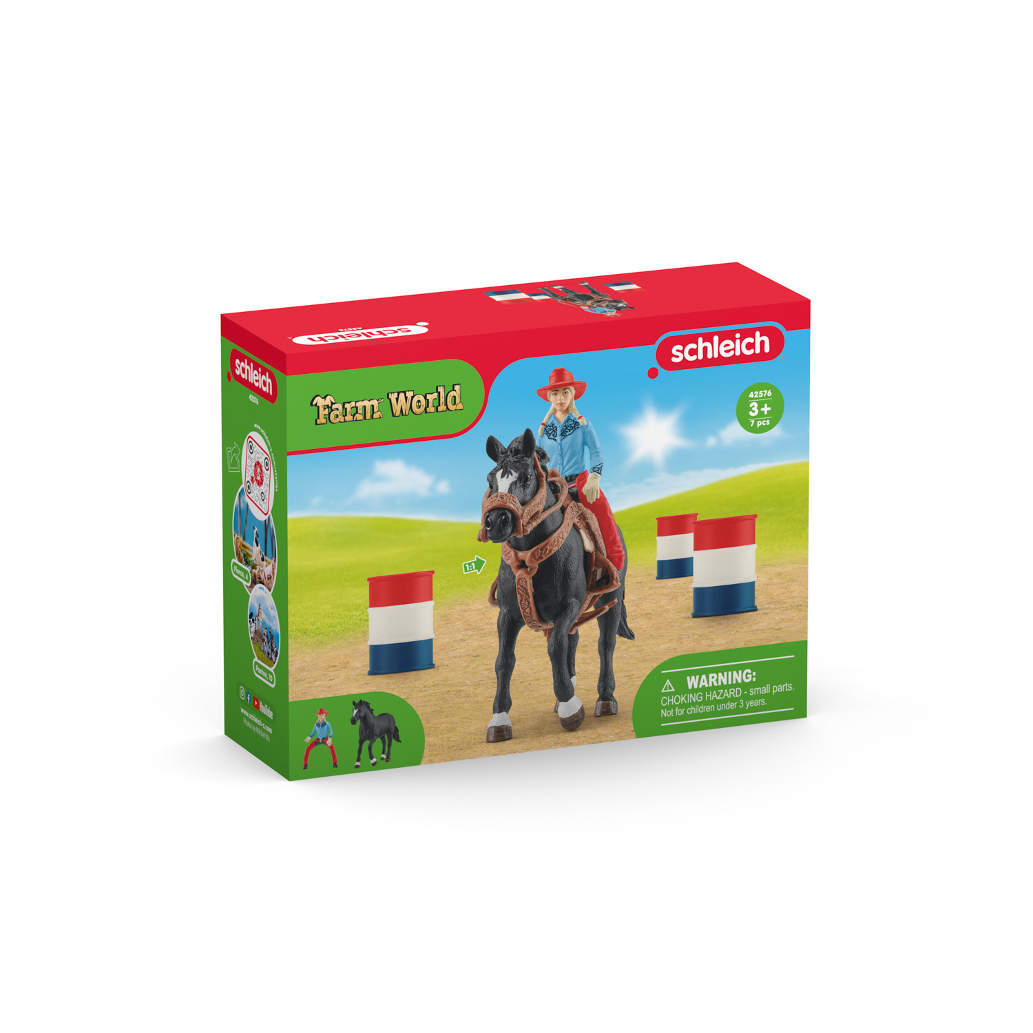 Kovbojský závod kolem barelů
