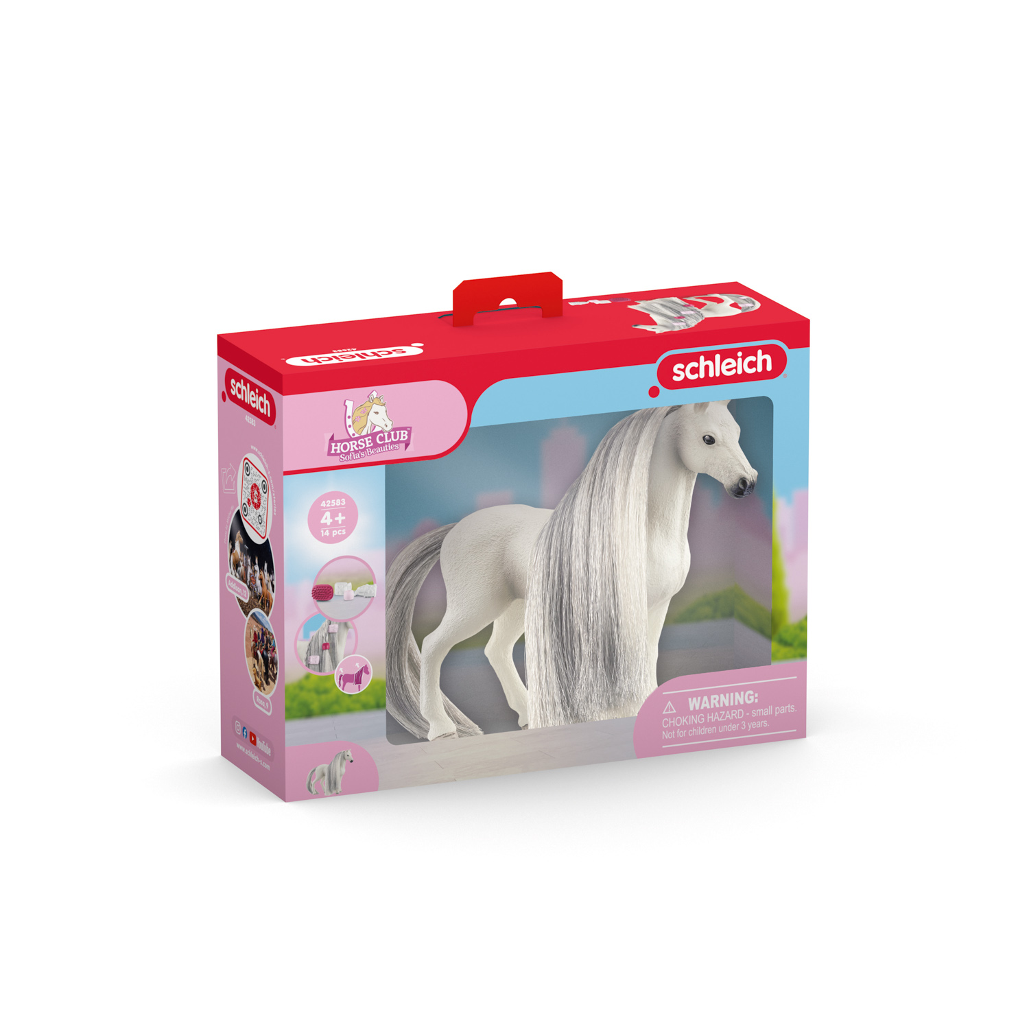 Klisna plemene Quarter Horse s česací hřívou