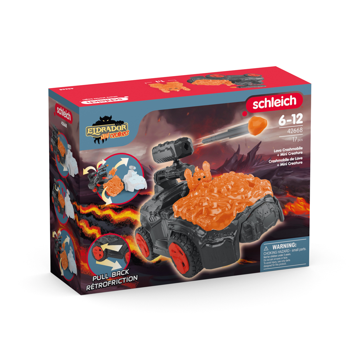 Lávový CrashMobile s mini figurkou Mini Creature