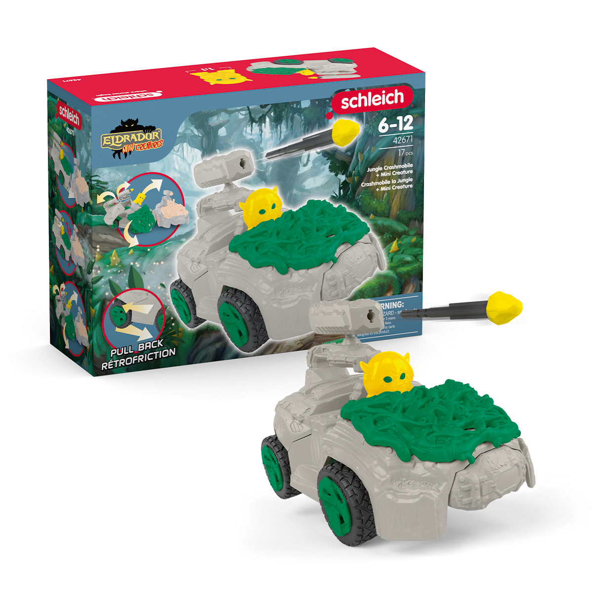 CrashMobile z džungle s figurkou Mini Creature