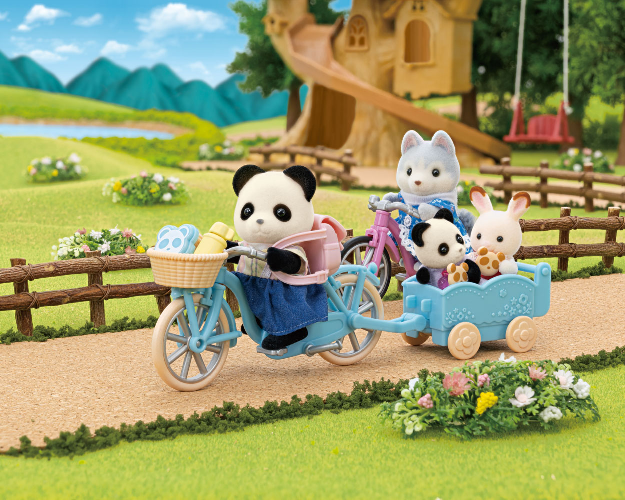 Panda a cyklo-bruslařský set