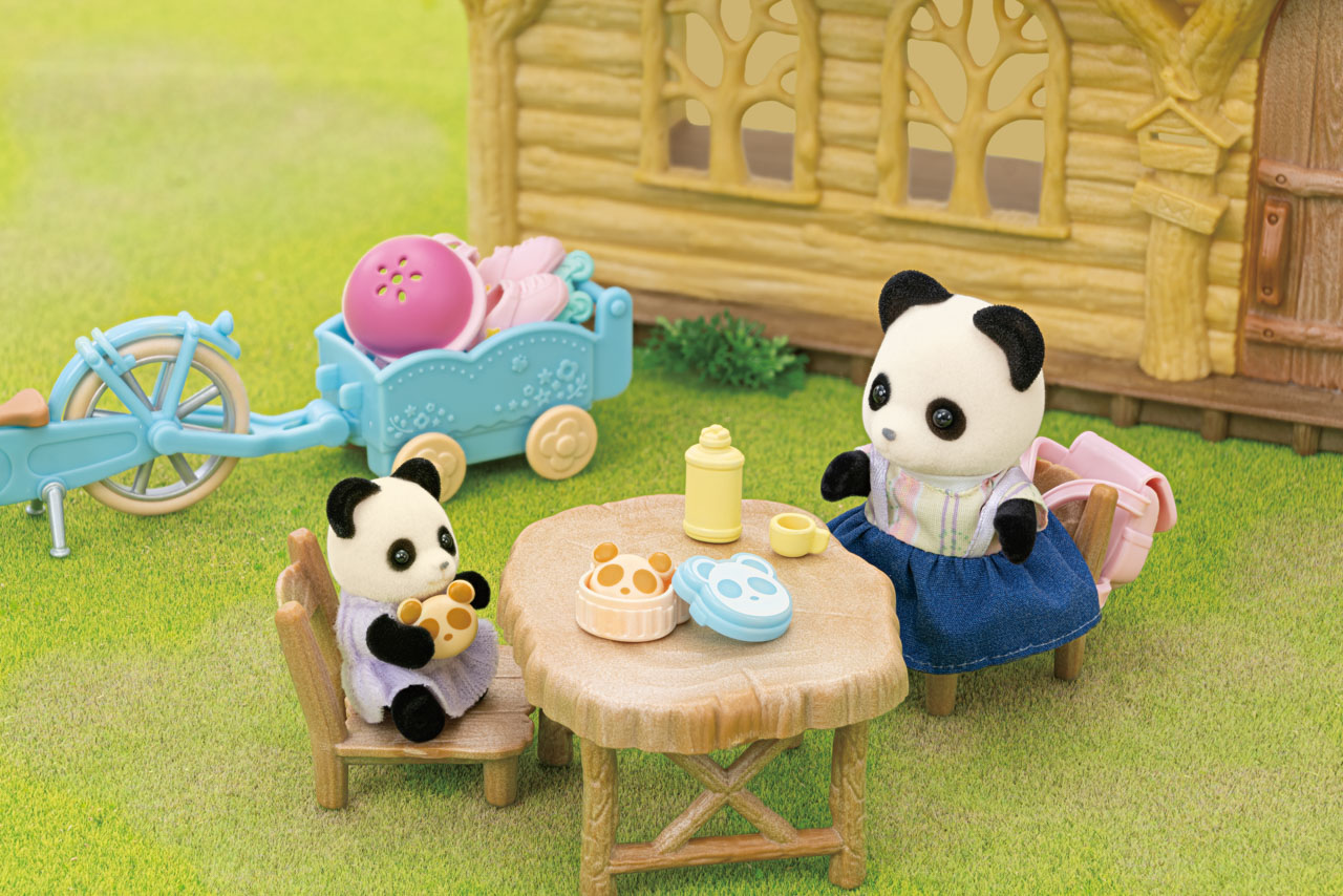 Panda a cyklo-bruslařský set