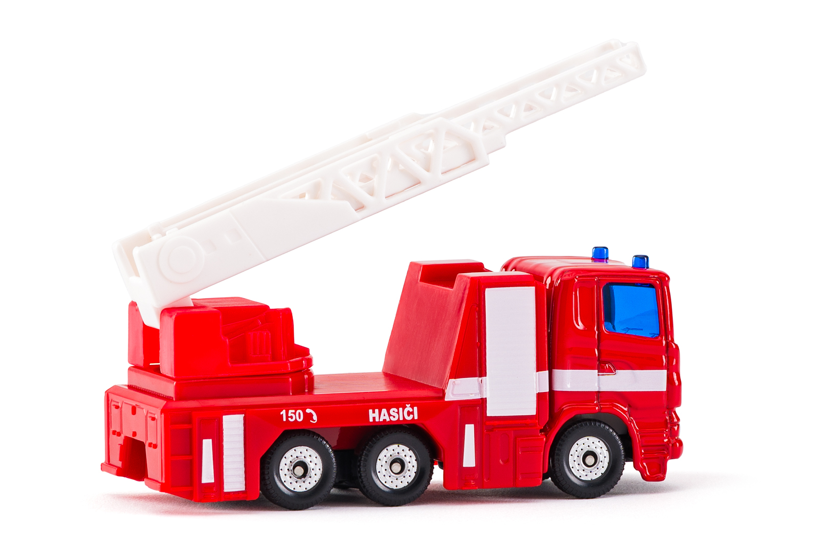 SIKU česká verze - hasičské auto s výsuvným žebříkem